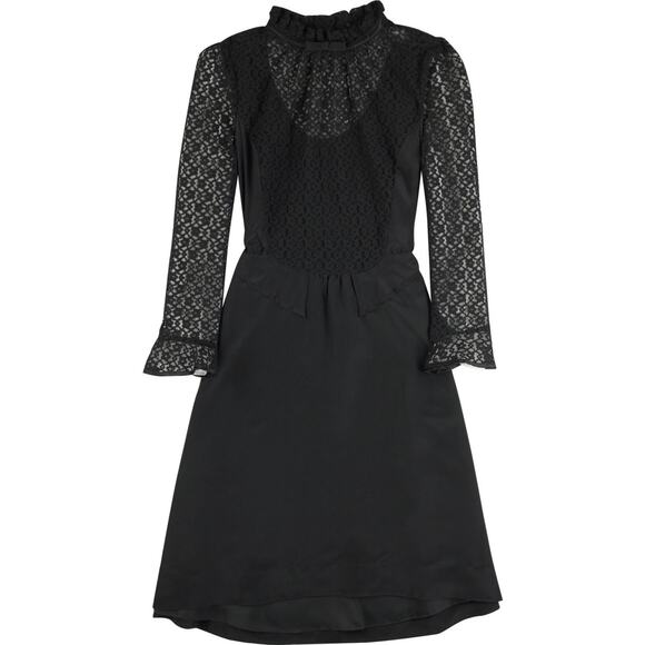 Marc By Marc Jacobs VTG Y2K Mia Black Lace & Silk Dress Size 12 - Picture 1 of 7